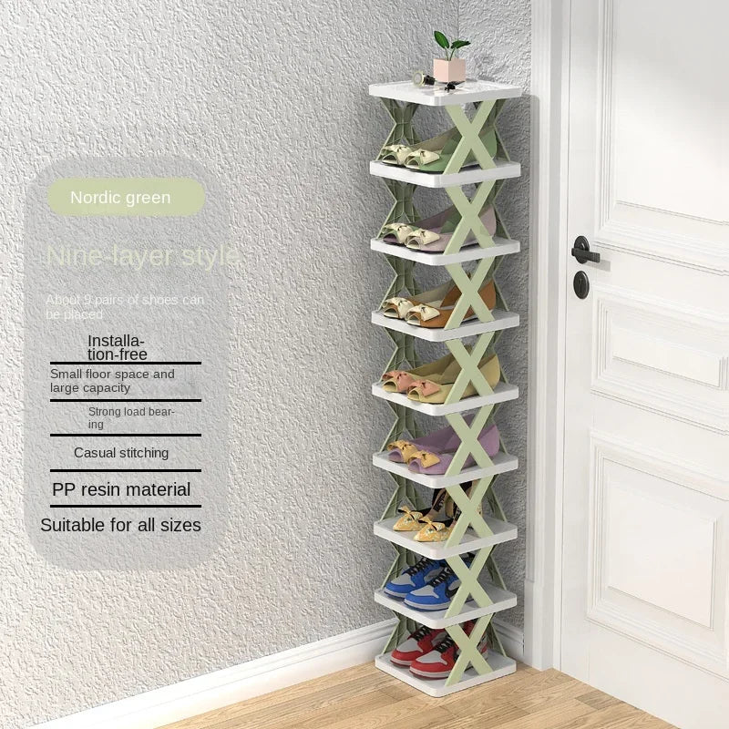 X-Shaped Shoe Rack