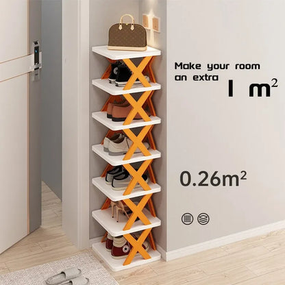 X-Shaped Shoe Rack